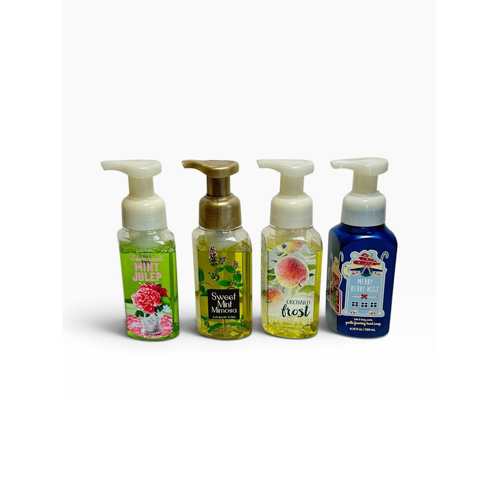New Bath & Body Works Hand Soap Lot 4 8.75oz Multi Mint Mimosa Berry Orchard